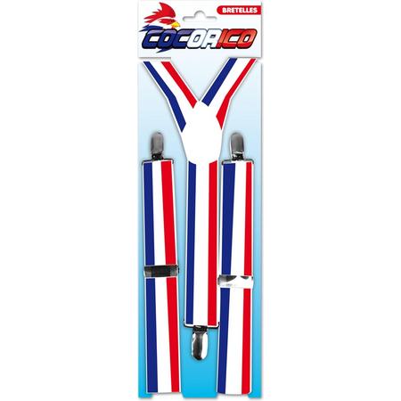ESPA - Rood wit blauw bretels voor volwassenen - Accessoires > Stropdassen, bretels, riemen